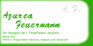 azurea feuermann business card